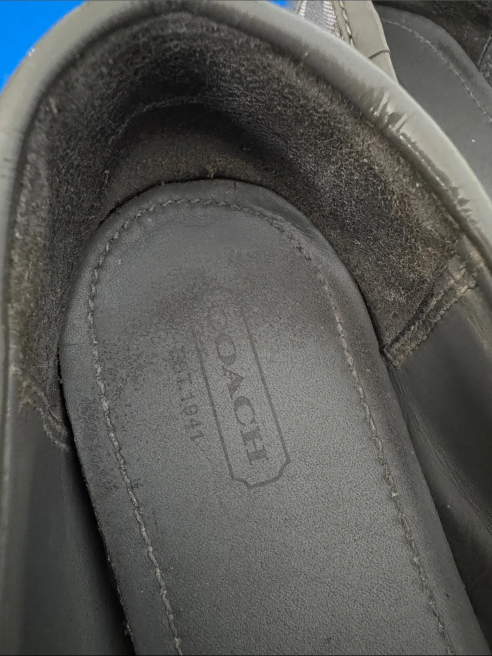 Coach Gray Signature Pattern Ballet Flats